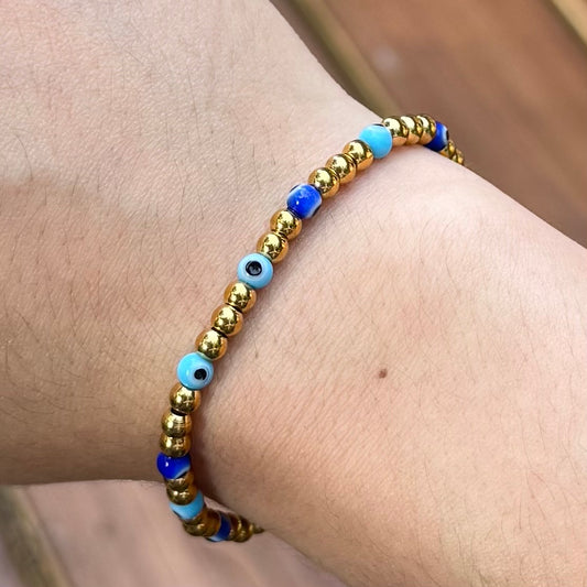 Stainless Steel Beaded Bracelet