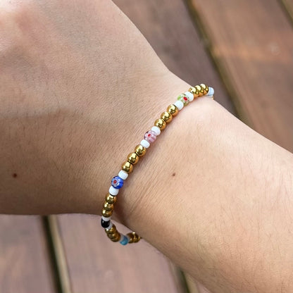 Stainless Steel Beaded Bracelet
