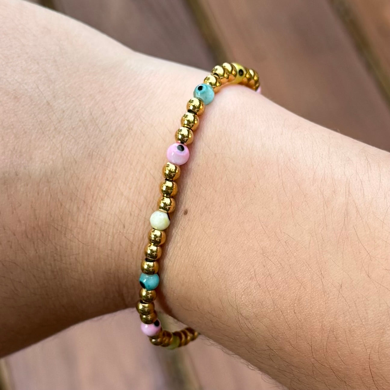 Stainless Steel Beaded Bracelet