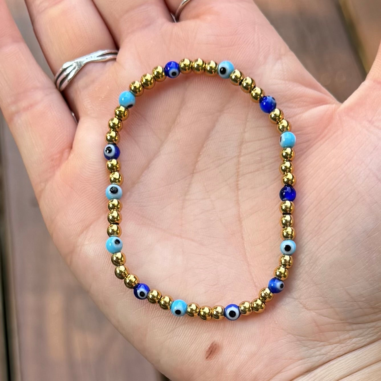 Stainless Steel Beaded Bracelet
