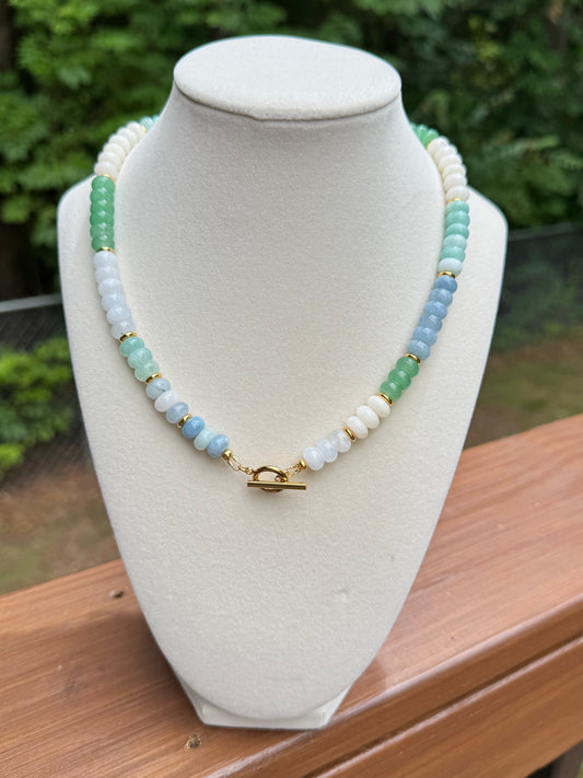 Multicolored Jade Necklace