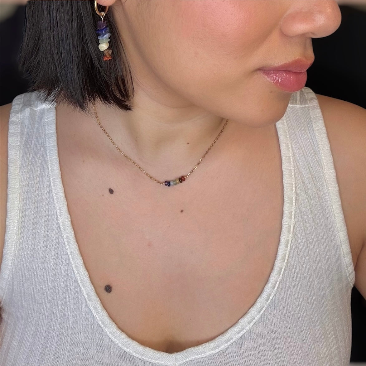Dainty Seven Chakras Necklace